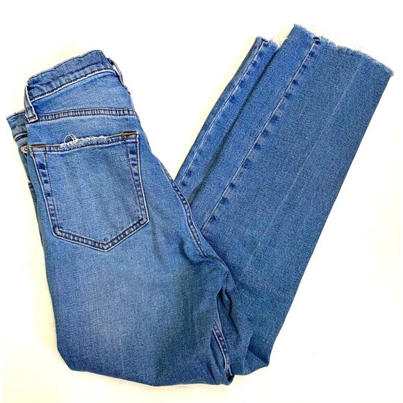 Abercrombie & Fitch The Ankle Straight Ultra High Rise Jeans Size 26/ 2R - Picture 7 of 7